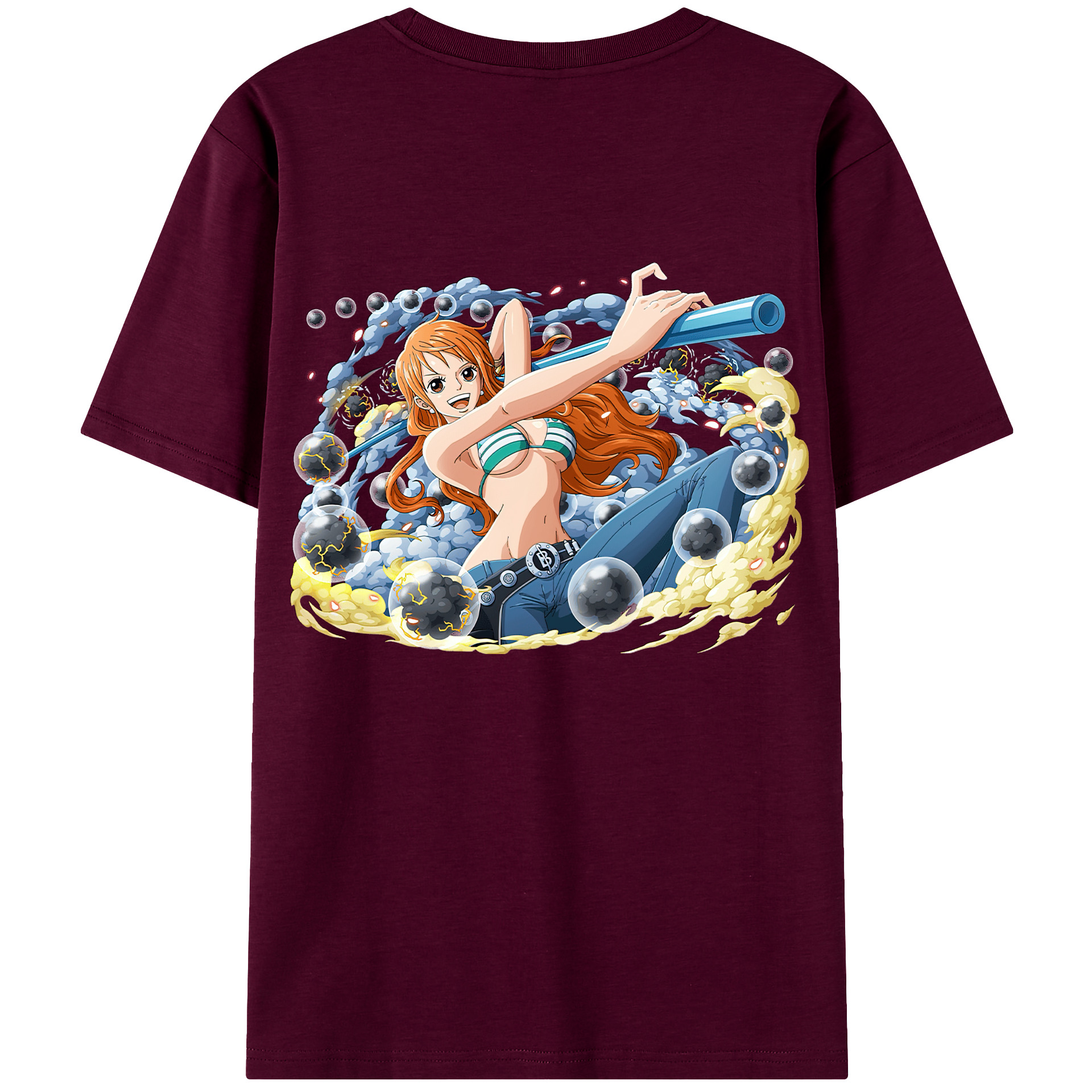 （画像用） ワンピース ナミ ONE PIECE Nami レディース半袖Tシャツ(バックプリント)